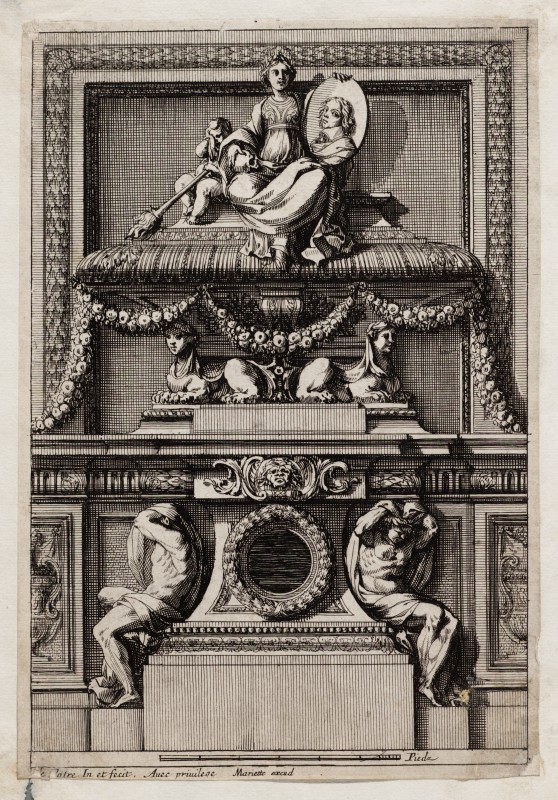 Ornamentprent. Tombeaux ou Mozoles.